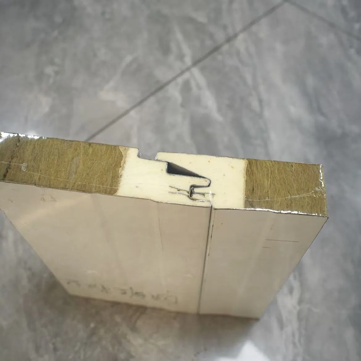 Mechanical Rock Wool Purification Board, Garage Partition Rock Wool Board, Color Steel Sandwich Panel
