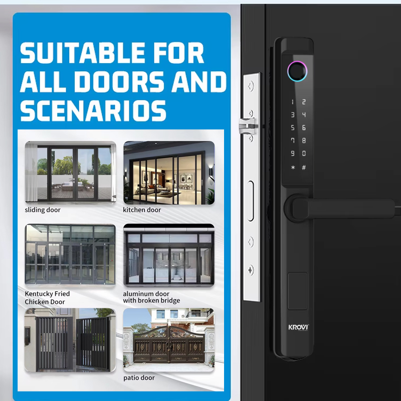 Outdoor Aluminum Alloy Smart Lock with High Cost-Effectiveness and Dual-Sided Waterproof Feature Tuya Standard Version / Dual-Sided Fingerprint Recognition