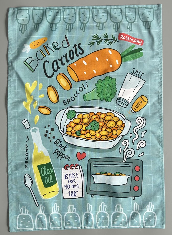 Custom Digital Printed Napkins Tea Towels