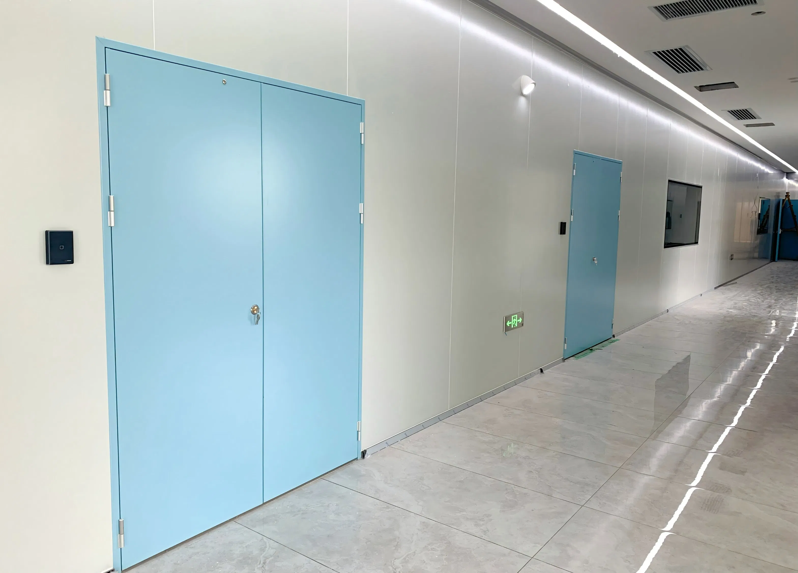 Sunava Fire Rated Steel Double Door Leaf for Hospital Construction