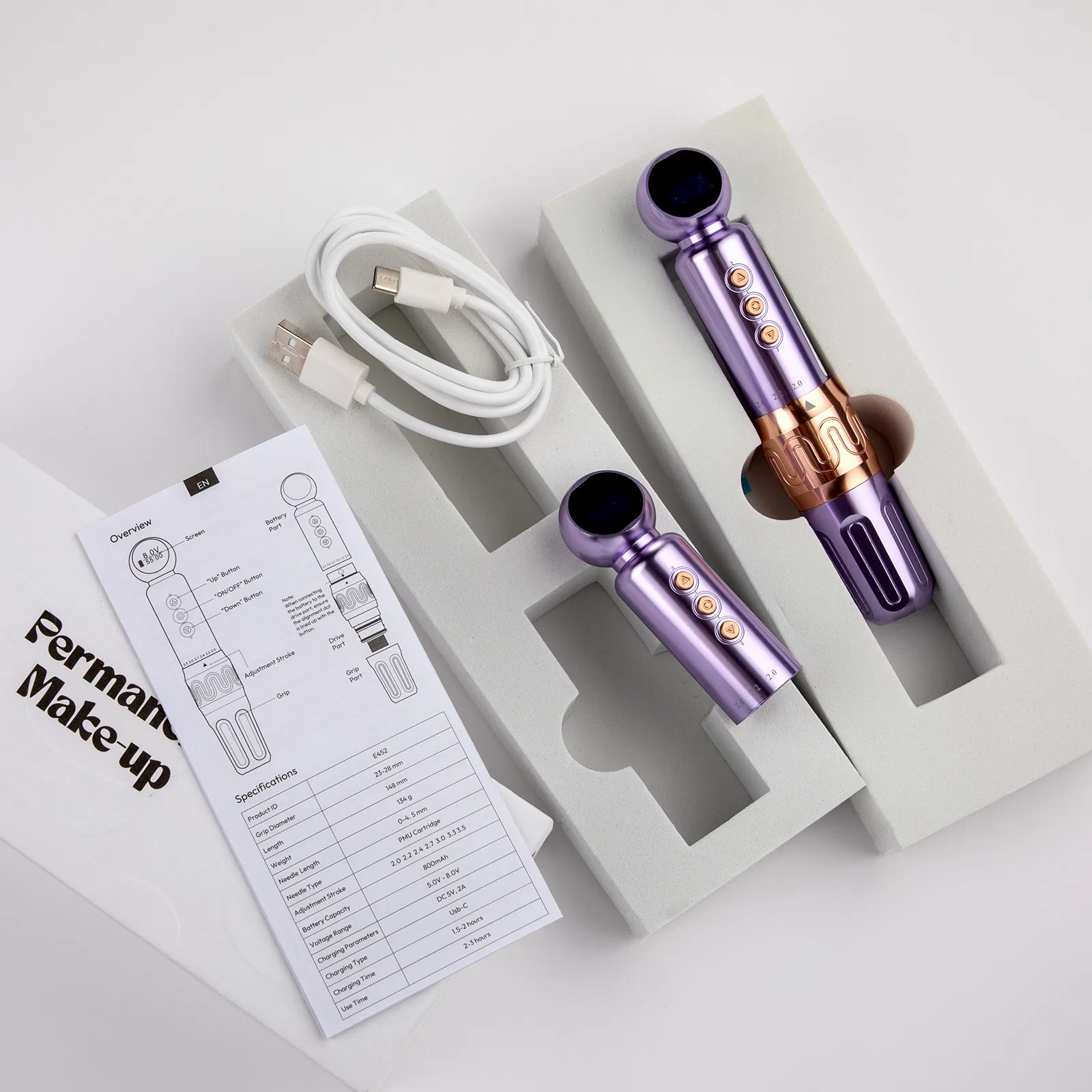Latest Adjustable Strokes Lips Eyebrow Makeup Pmu Tattoo Pen Machines