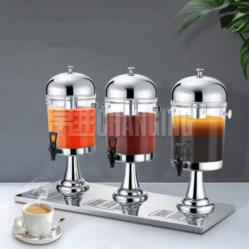 Triple-Tank Hotel Octagon Beverage Juice Dispenser (JD-3AN)