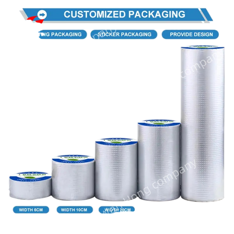 Endure High and Low Temperatures High Performance Butyl Rubber Tape Waterproof Sealing Self-Adhesive Butyl Tape