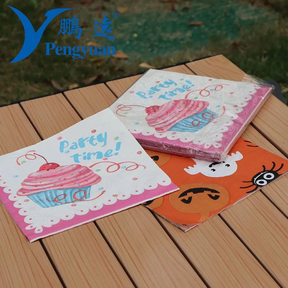 Customized Birthday Party Color Printed Paper Napkin