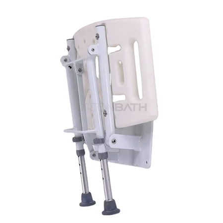 Ortonbath Medical Use Good Quality Anti-Skidding Bath Chair Bathroom Widened Shower Seat with Armrest and Support Leg for Elder People