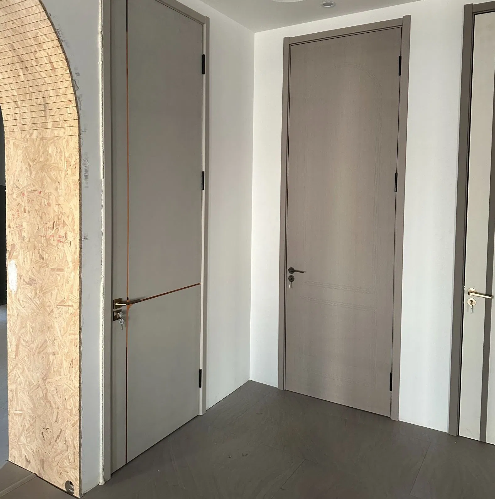 Wooden/Glass/Alumunium Interior Doors Invisible Sliding Door