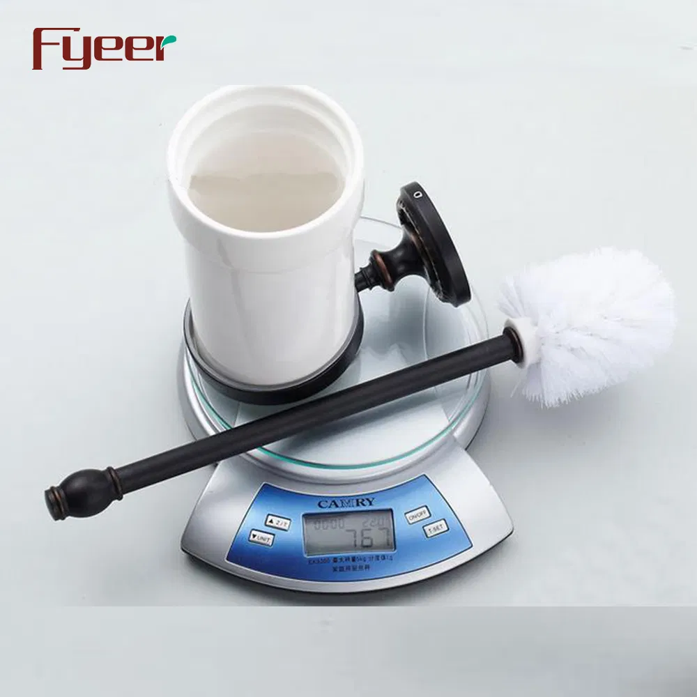 Держатель для туалетного ёршика Fyeer Black Series, латунь