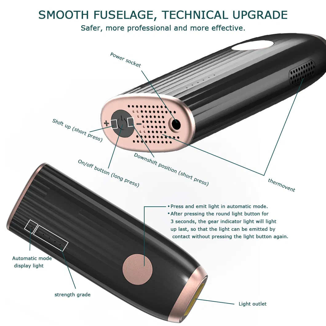 No Dead Corner Hair Removal Device for Whole Body Rejuvenation