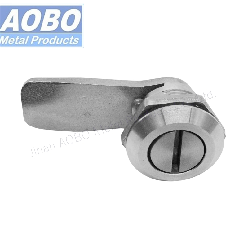 Aobo Stainless Steel 316 Quarter Turn 2X4 Slot Cam Lock Cylinder Lock