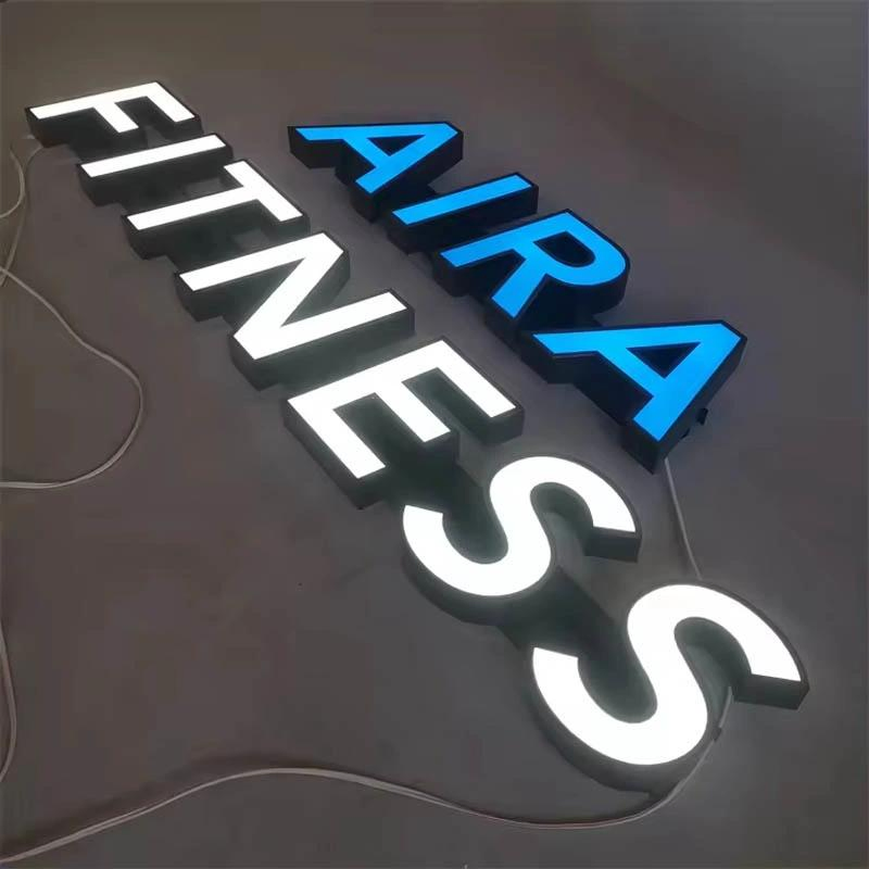 Factory Price Customized Outdoor LED Giant 3D Letters a-Z Metal Luminous RGB