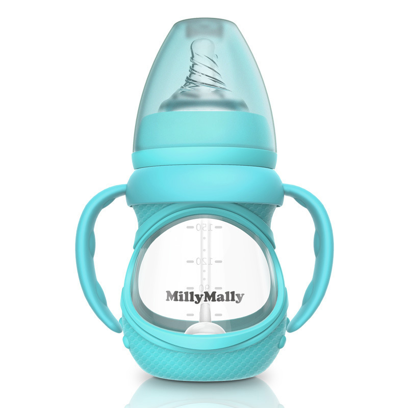 New Feeding Baby Bottle Natural Glass Baby Milk Bottle