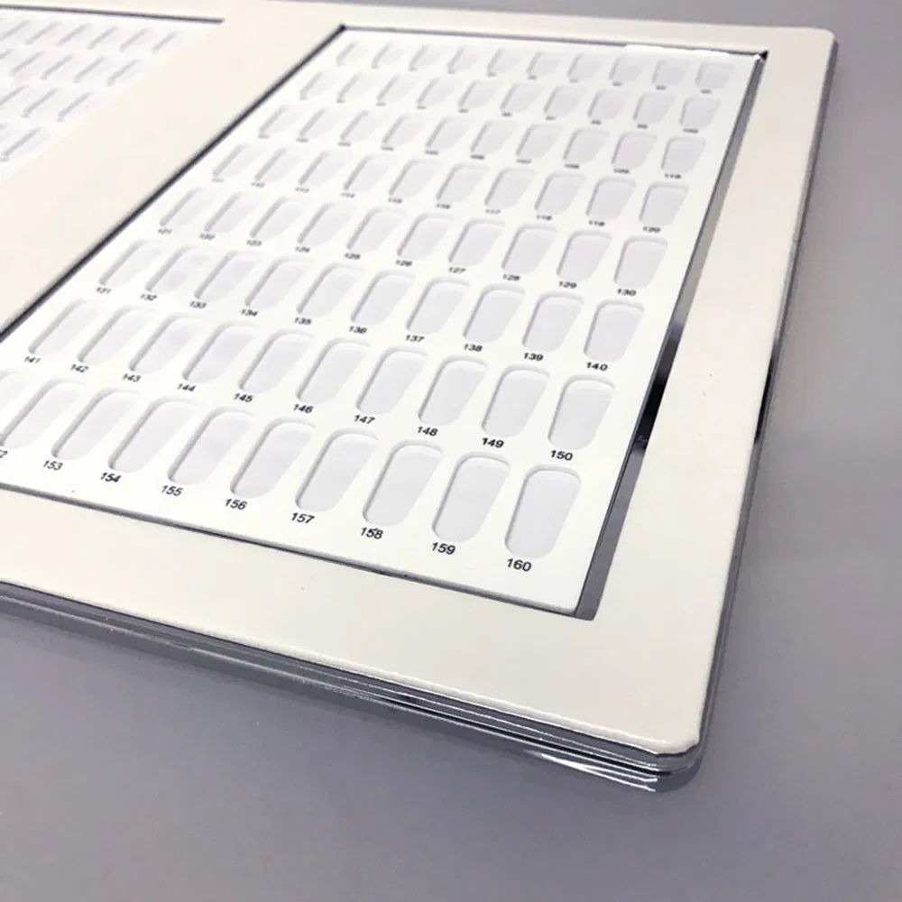 Nail Art Color Manicure Board Electroplated Frosted Texture Nails Oil Glue Color Card Book Decoration Box