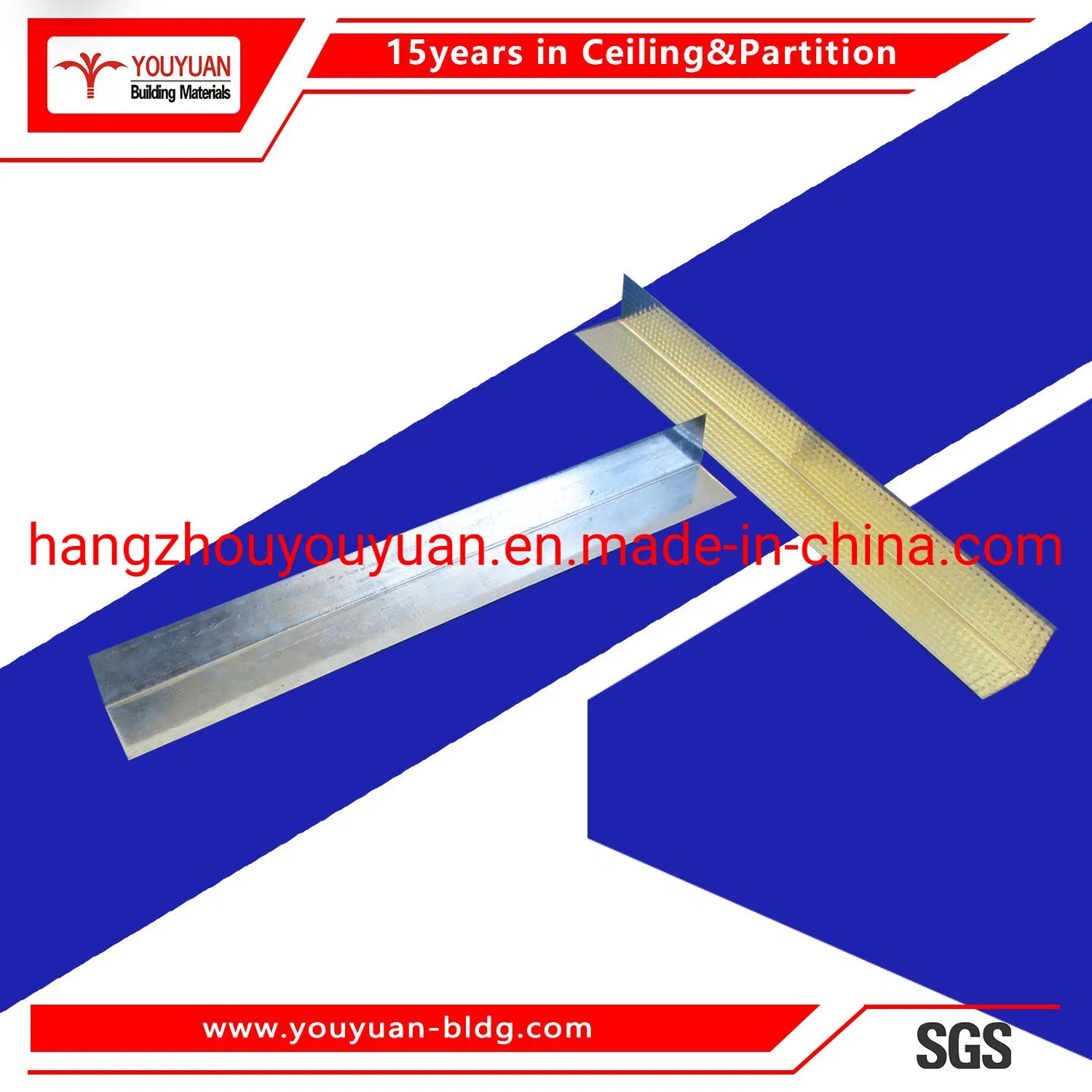 Galvanized Steel C U Z L Section Ceiling Drywall Metal Bar Wall Angle