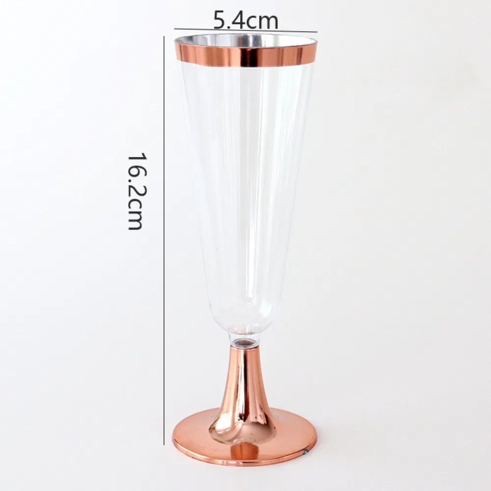 Plastic Wine Glass Champagne Flutes Premium Disposable Clear Cups Mi25732