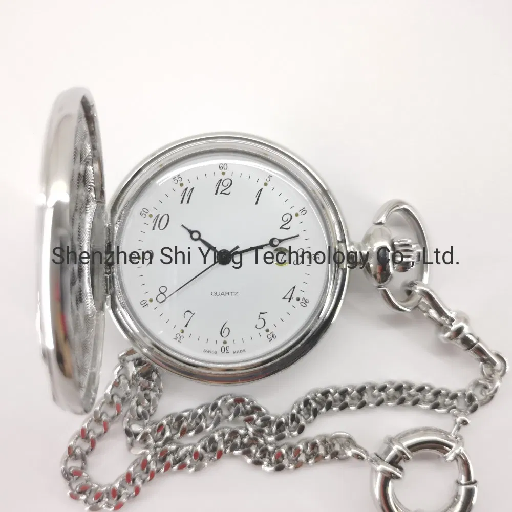 Custom Logo Brass Pocket Watch Retro Vintage Steam Engine Pocket Watches