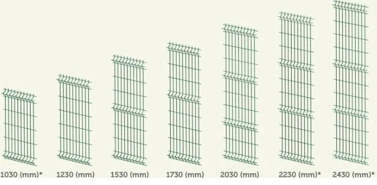 Customized High Quality Home Outdoor 3D Metal Curved Welded Wire Mesh Garden Fence for Fence Panel PVC Fence