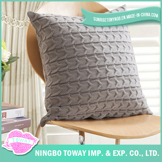 Wholesale White Beautiful Organic Cotton Decorative Pillowcase 40X40