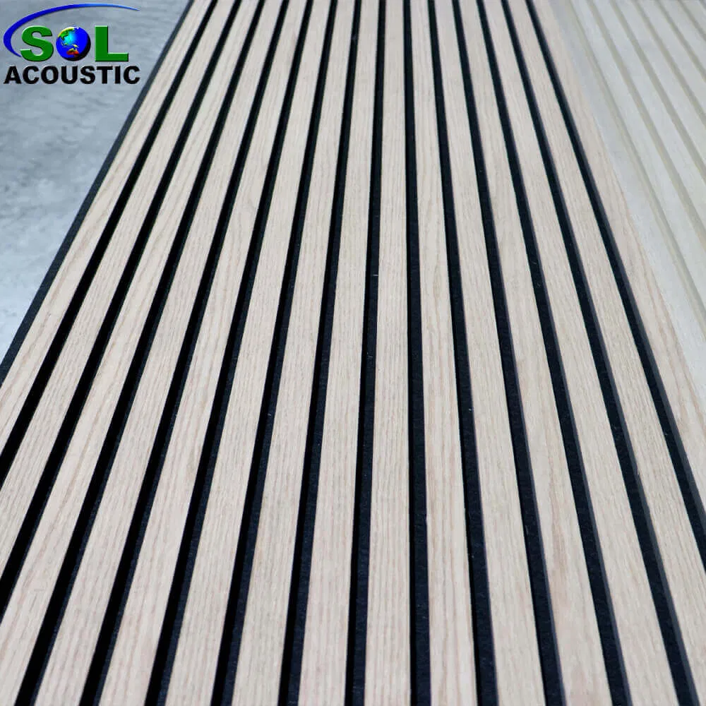 Sol Acoustic Acoustic Panel Slat Wooden Pet Acoustic Panels Wool Felt Sound