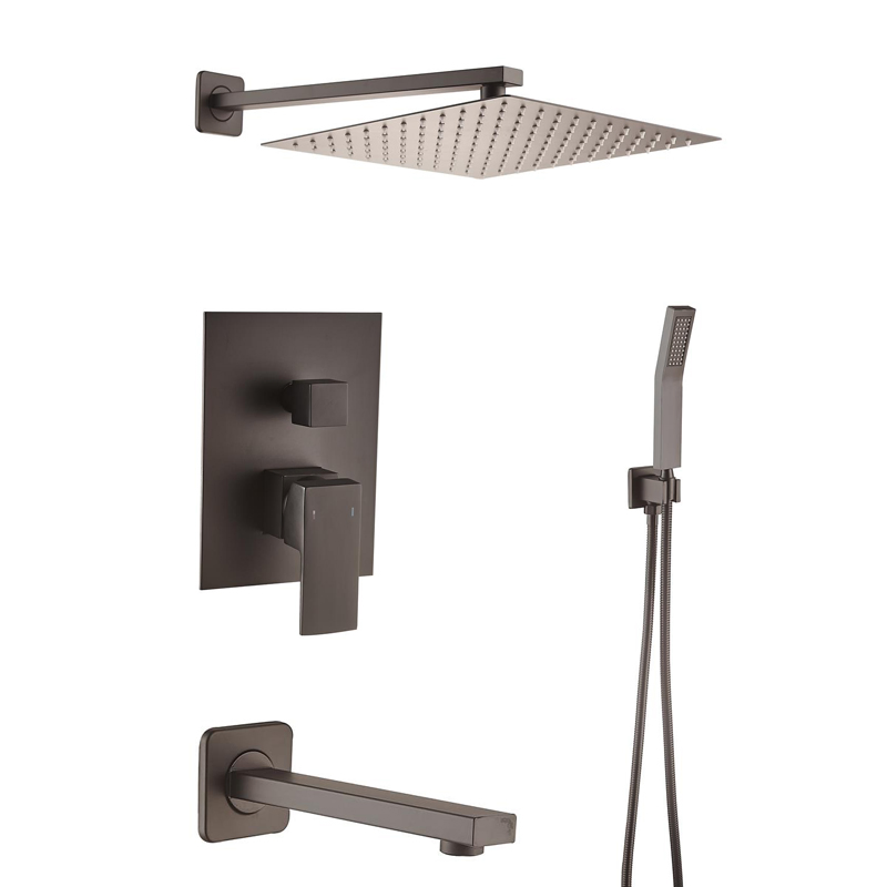 Sanitary Ware Rainfall in Wall Mounted Bathroom Concealed Shower Mixer Set