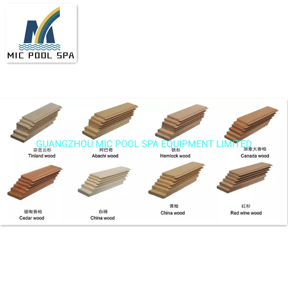 Abachi/Tinland Wood Steam Sauna Room Equipment for Dry Infrared Sauna Room