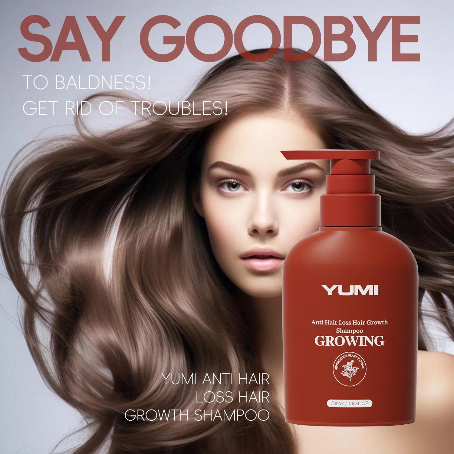 330ml Yumi Anti Hair Loss Strong and Resilient Hair Growth Shampoo