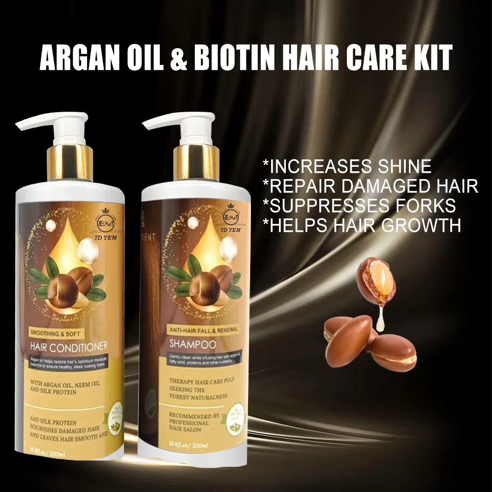 Customized Wholesale Natural Ingredients Professional Salon Moroccan Nut Oil Shampoo Moroccan Nut Oil Conditioner Set
