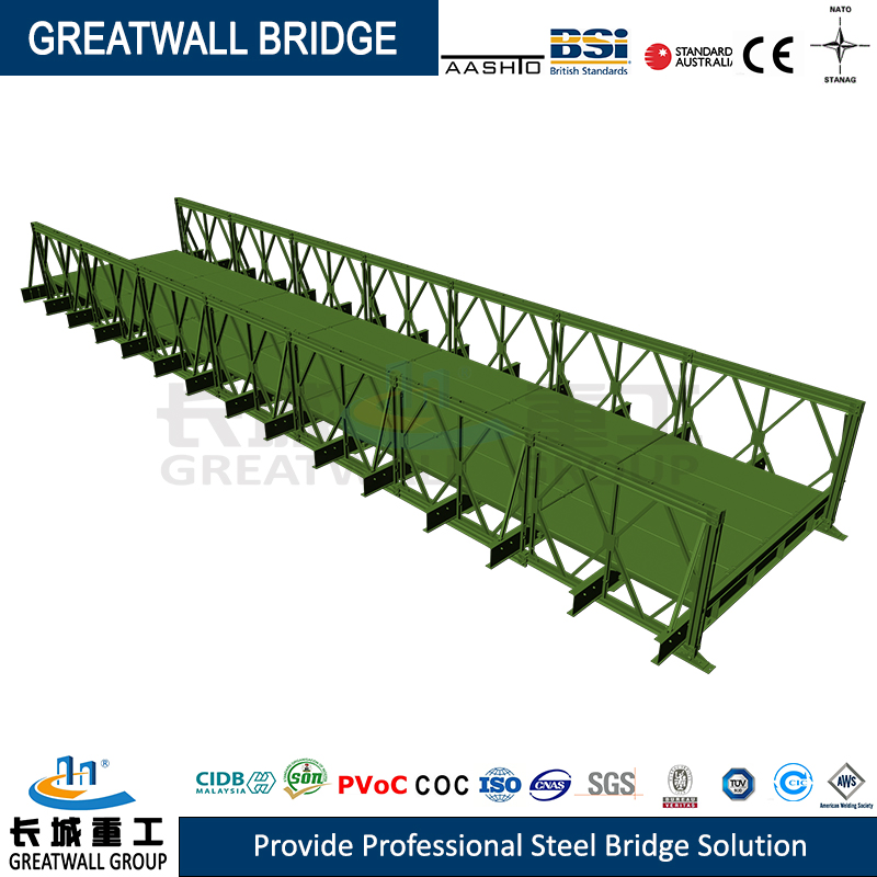 Compact-200 Steel Bridge Supports The Combined Design of Double-Layer and Multi-Row Truss Structures
