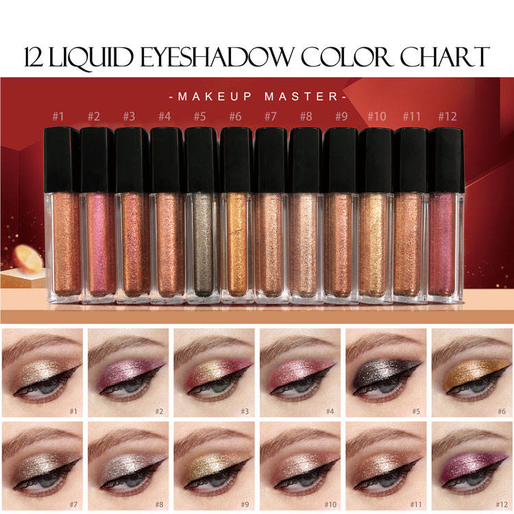 Vegan High Pigment Glitter Liquid Eyeshadow for Radiant Looks
