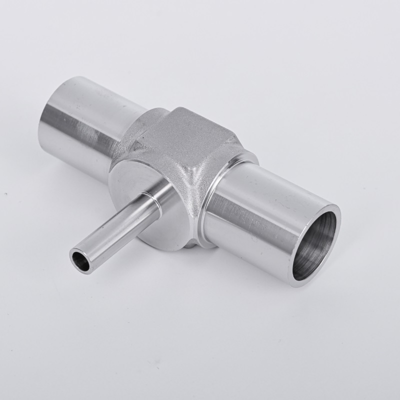 Nai-Lok SS316L Long Reducing Tee UHP Weld Fitting for Specialty Gas & Vacuum Equipment