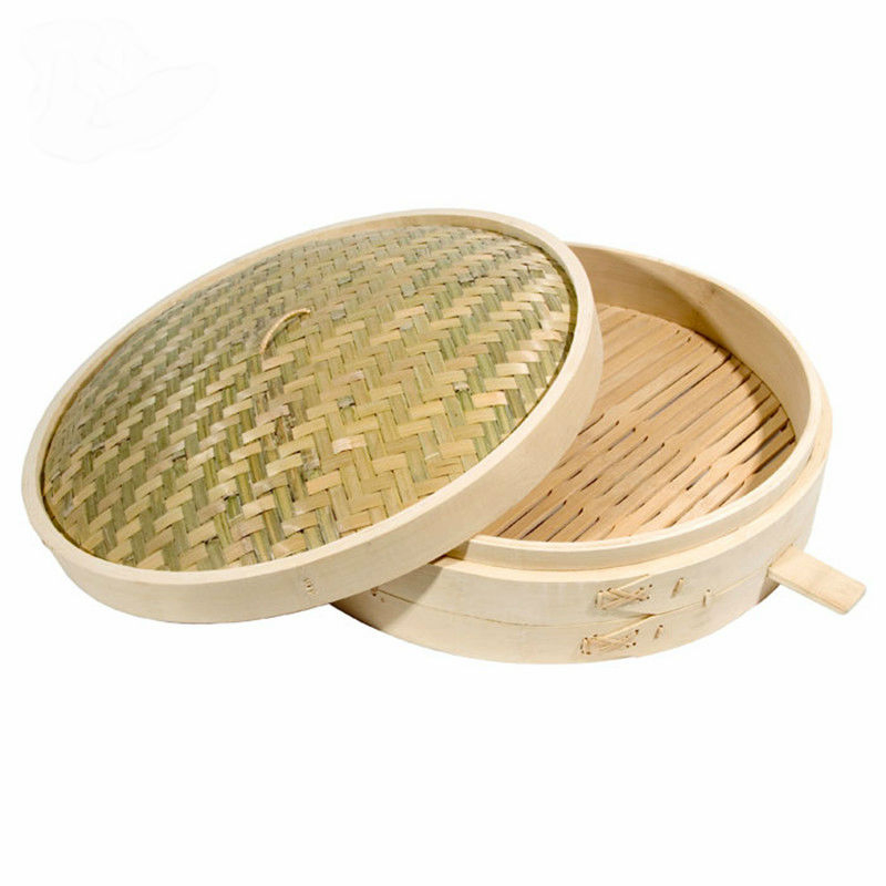 Бамбуковая пароварка 10 см, 4 уровня