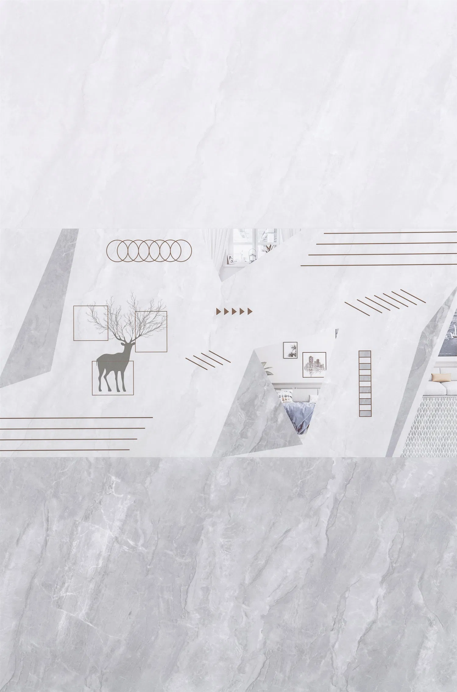 Building Material Interior Ceramic Wall Tiles for Stylish Bathroom and Kitchen