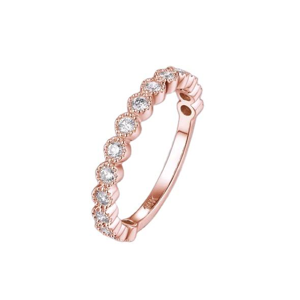 Hot Sell New Simple Design Rose Gold Diamond Ring for Girls Wedding and Party Wear Jewellery Available From USA Exporter
