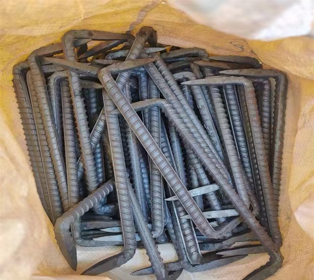 8*120*50 Steel Rebar U-Shaped Nail/ Double-Ended Steel Nails/Barge Spike/Concrete Nail Customized