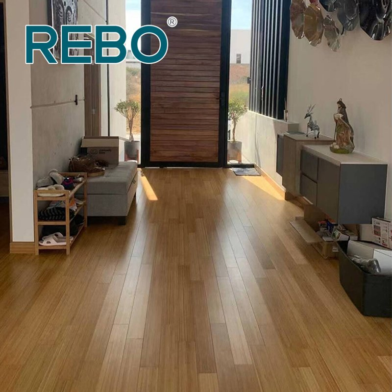 Easy Installation Solid Bamboo Charcoal Flooring Indoor for Home