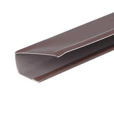 3/8inchx10feet Aluminum Roof Flat J Trim Cap in White Colour