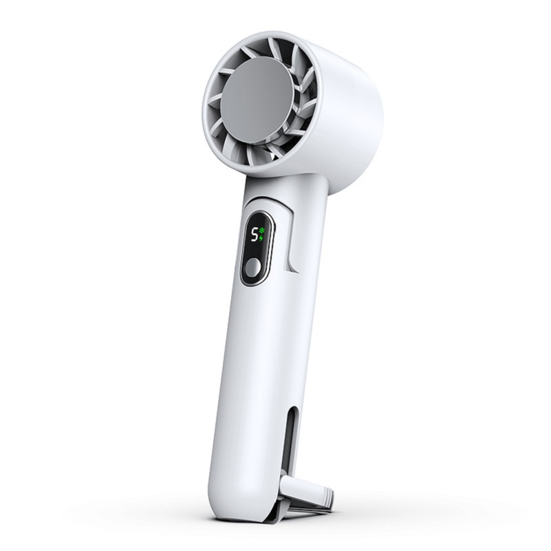 Best Seller Rechargeable Portable 4000mAh Handheld Fan with Power Bank 5 High Speed Wind USB Mini Desktop Fan