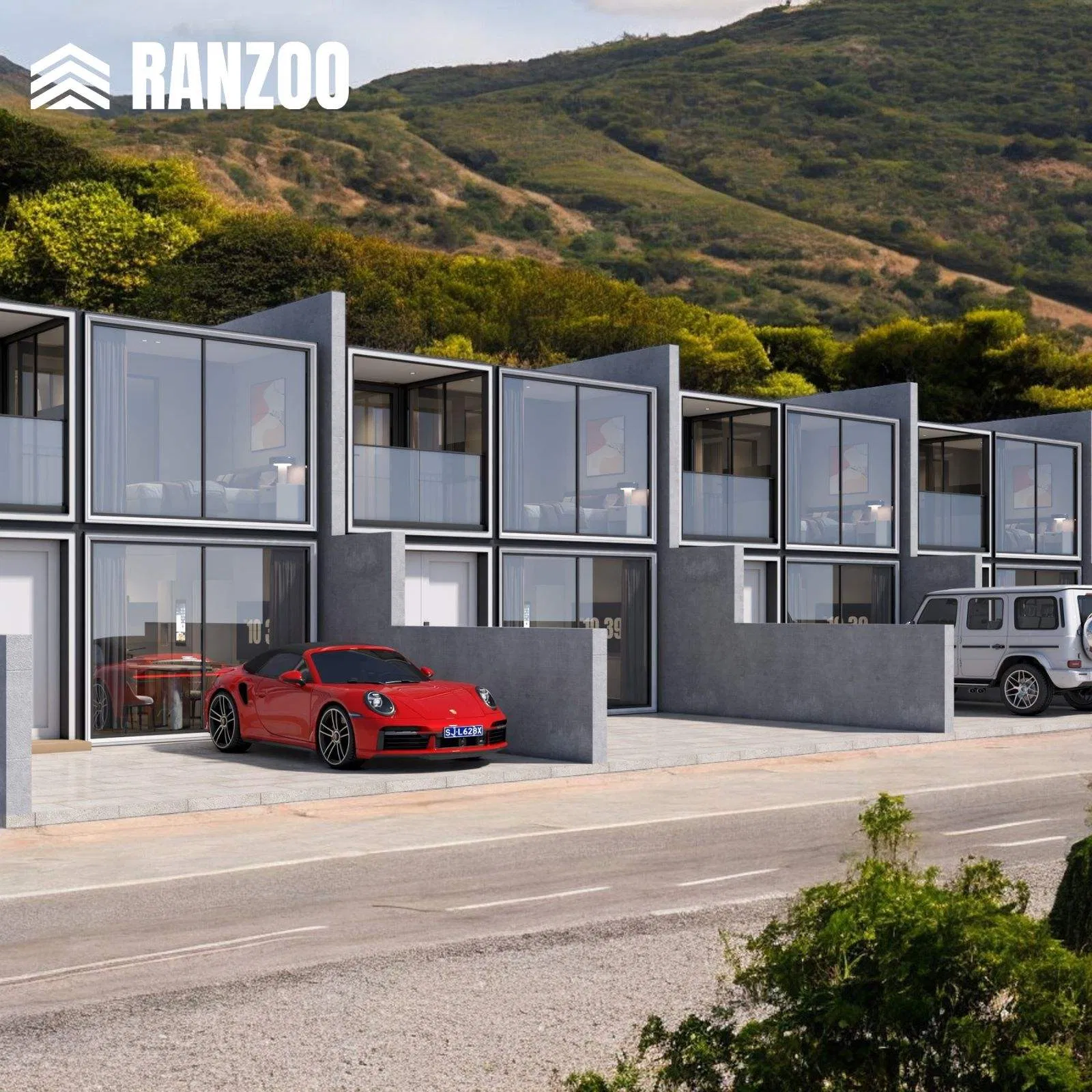 Ranzoo prefab modular tiny mobile casas prefabricadas Product House with Solar Power and Tailored Dimensions
