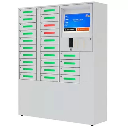 Автоматическая зарядная станция для телефонов с рекламным экраном