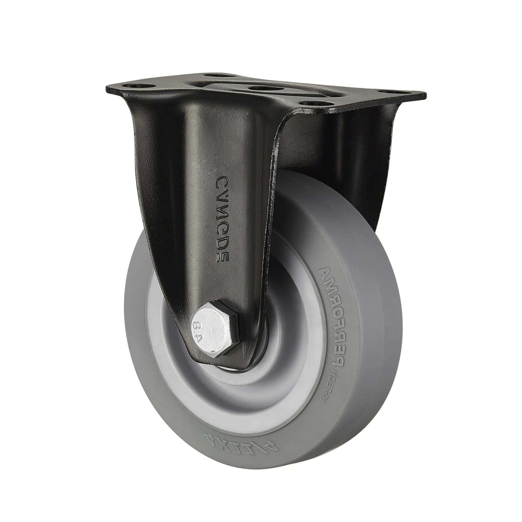Full Range of Quiet Medium Duty Casters with Resilient Grey TPR Wheels (2.5", 3", 4", 5")