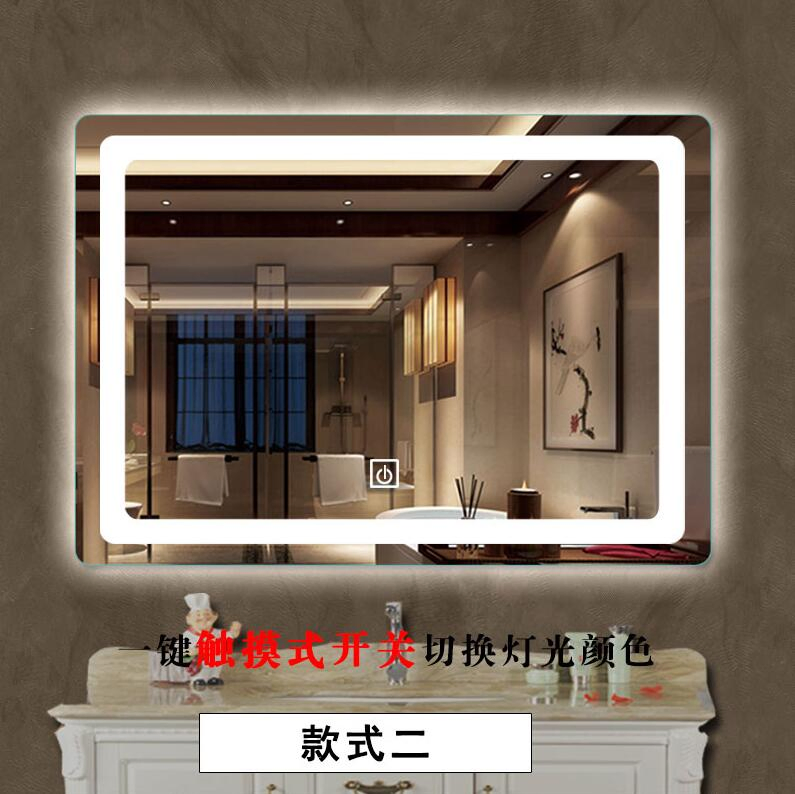 Foshan Factory New Style Modern Design Bathroom Lighting Touch Open LED Mirror