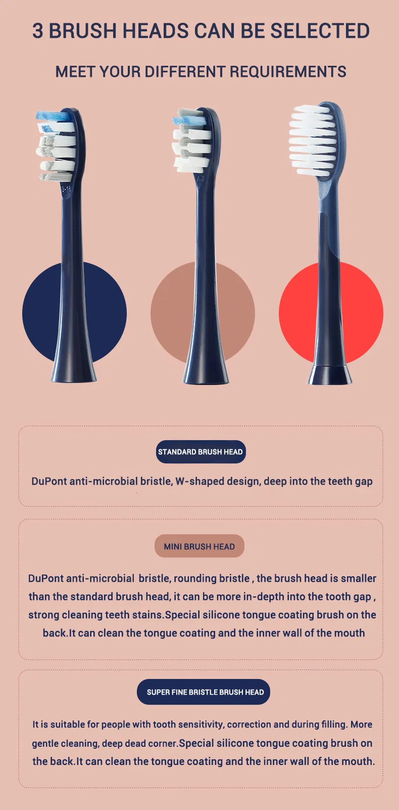 Electronic Sonic Electric Toothbrush Rechargeable Ultrasonic Toothbrush
