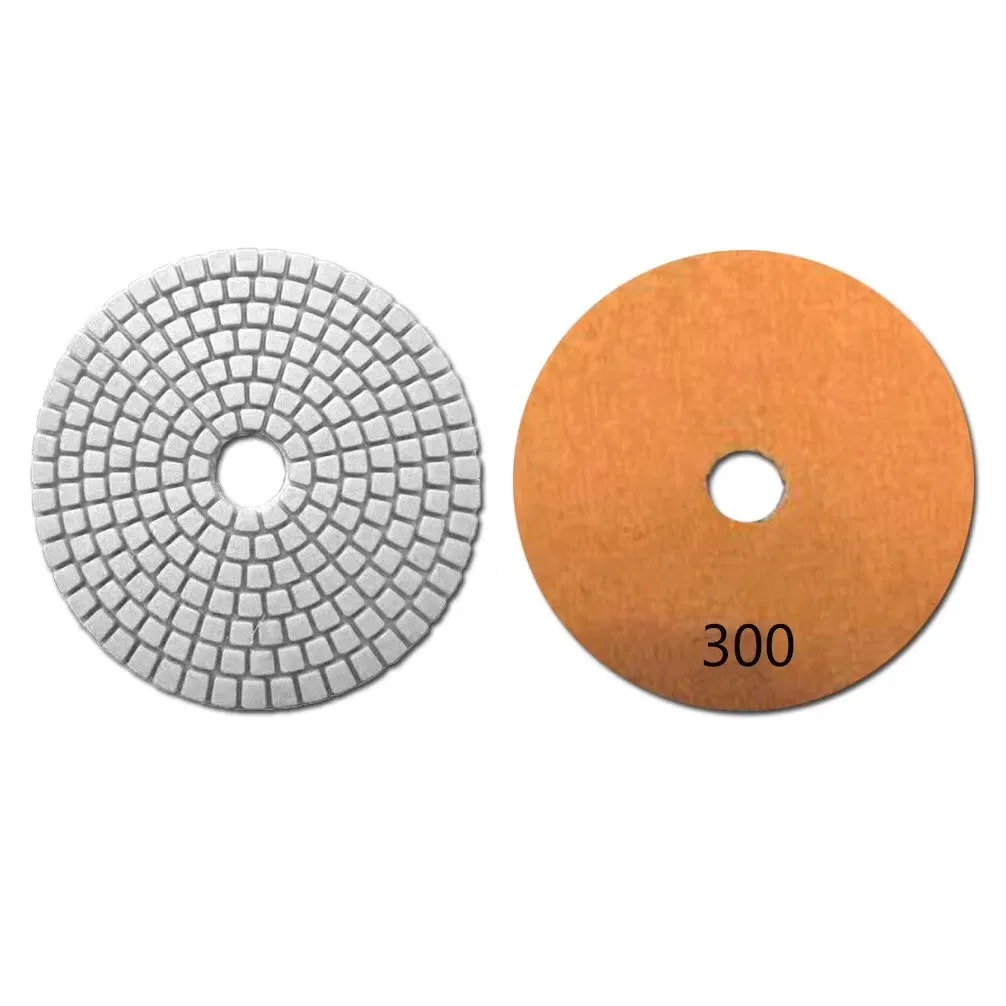 Resistant Concrete Marble Stone Wet Diamond Polishing Pads 4 Inch
