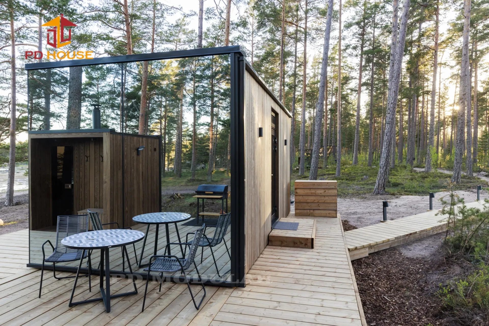 Luxury Mirror House Modular Glamping Pod Tiny House