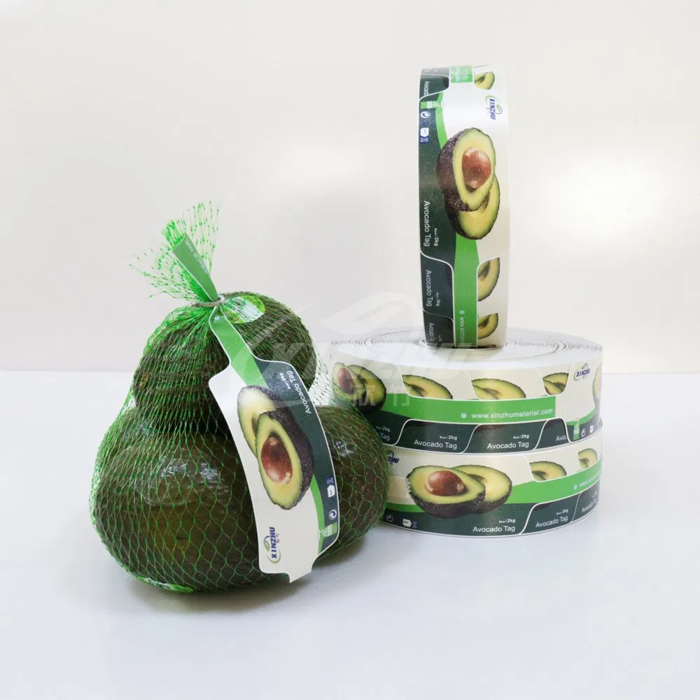 Custom Copper Plate Fruit Tag for Vegetables Fruits Nuts Gift Mesh Bags Onions Oranges Avocados Potatoes Labeling