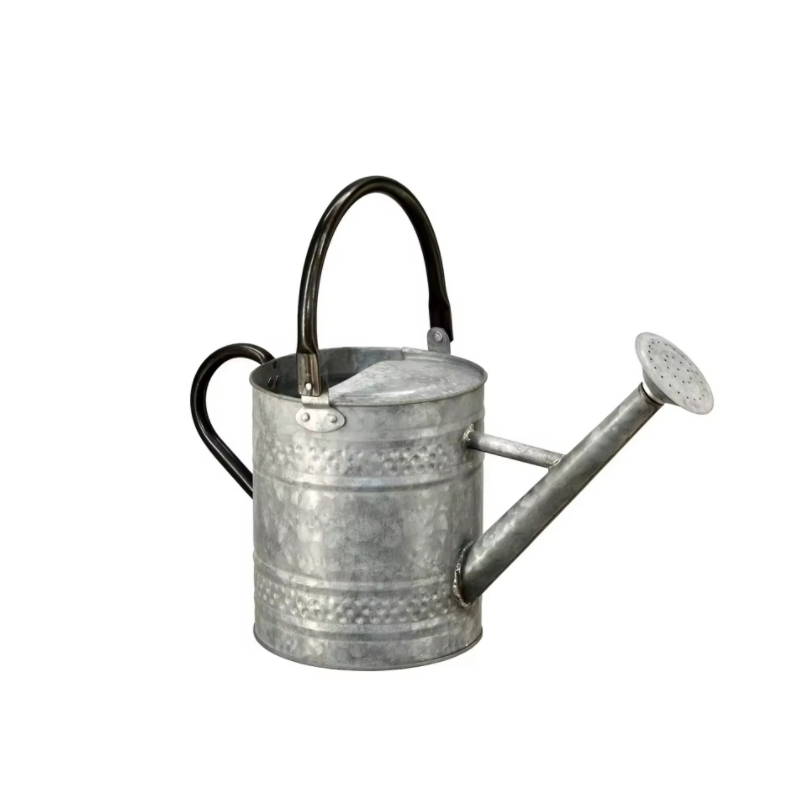 8L Watering Can Galvanized Metal Garden Supply