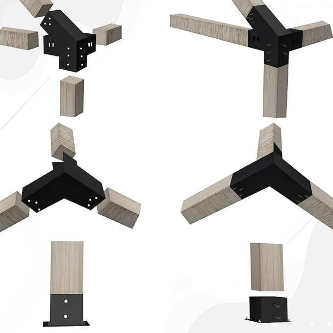 30° Slanted Pergola Kit for 4" X 4" Wood Pergolas