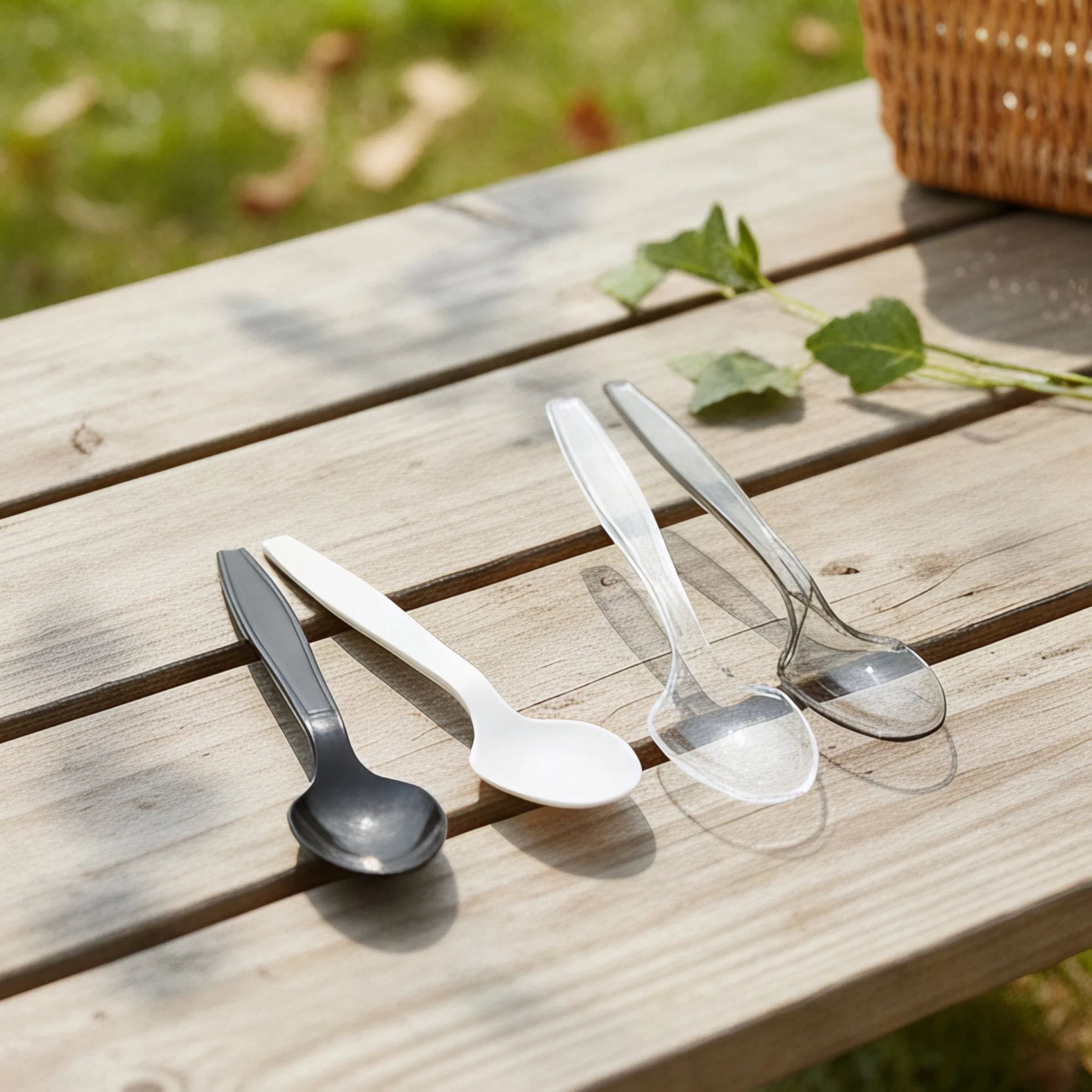 Custom Logo Biodegradable Plastic Cutlery Set Forks and Spoons
