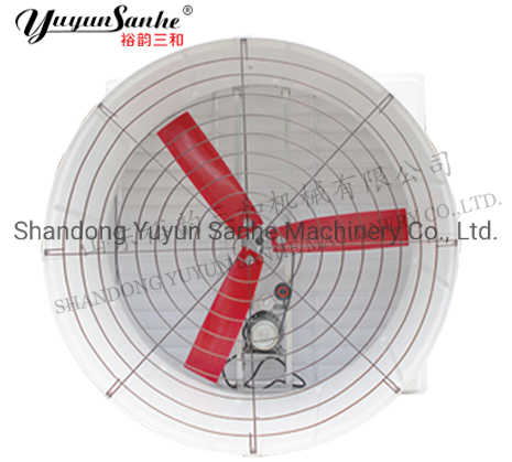 Fiberglass FRP Ventilation Shutter Cone Exhaust Fan Wall Mounted for Poultry Farm Chicken Layer Broiler House Air Cooling Air Cooler Tunnel Blower Big Air Flow