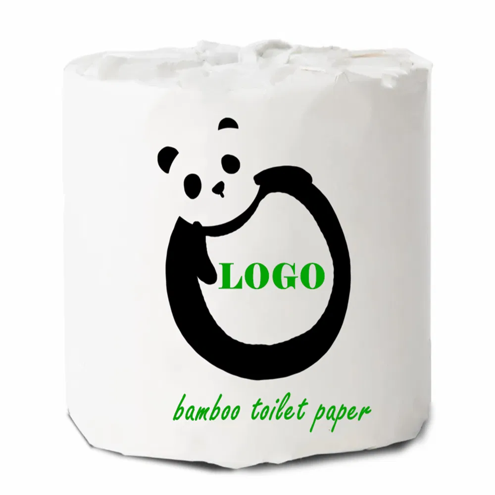 Custom Designed Printed 100% 3 Ply Soft Bamboo Tissue Toilet Paper