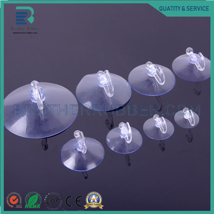 Transparent Mushroom-Shaped Suction Cup PVC Vacuum Perforated Suction Cup